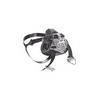 MSA Large Black silic Advantage 420 Half Mask Facepiece Twin Port Air Purifying Respirator With ComforTop Headband