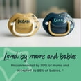 thumbnail image 2 of Tommee Tippee Moda Pacifiers, Symmetrical Design, BPA-Free Silicone Baglet, Includes Sterilizer Box, 18-36m, 2 of 6