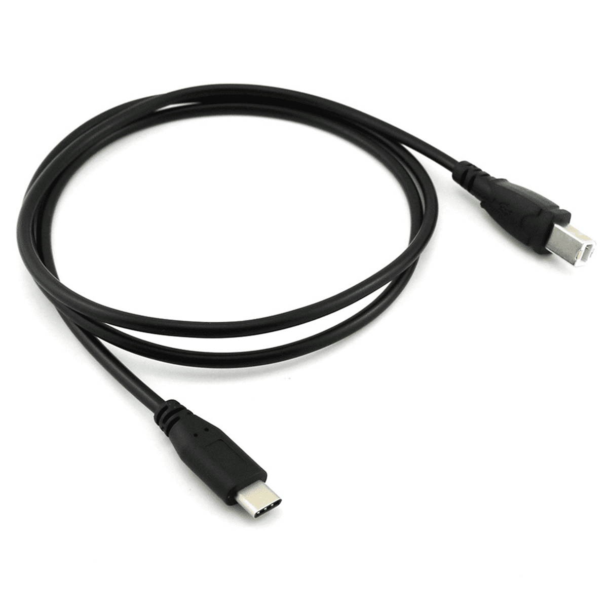 10X USB-C USB 3.1 Type C Male to USB 2.0 B Type Male Data Cable Cord Phone Printer,10x Type C connector,black