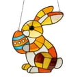 thumbnail image 2 of Rabbit Stained Glass Style Ornament, Acrylic Window Hanging Suncatcher Decoration, Colorful Bunny Decor for Christmas Tree, Easter Holiday, Garden or Home, Gift for Women Mom Birthday, 2 of 7