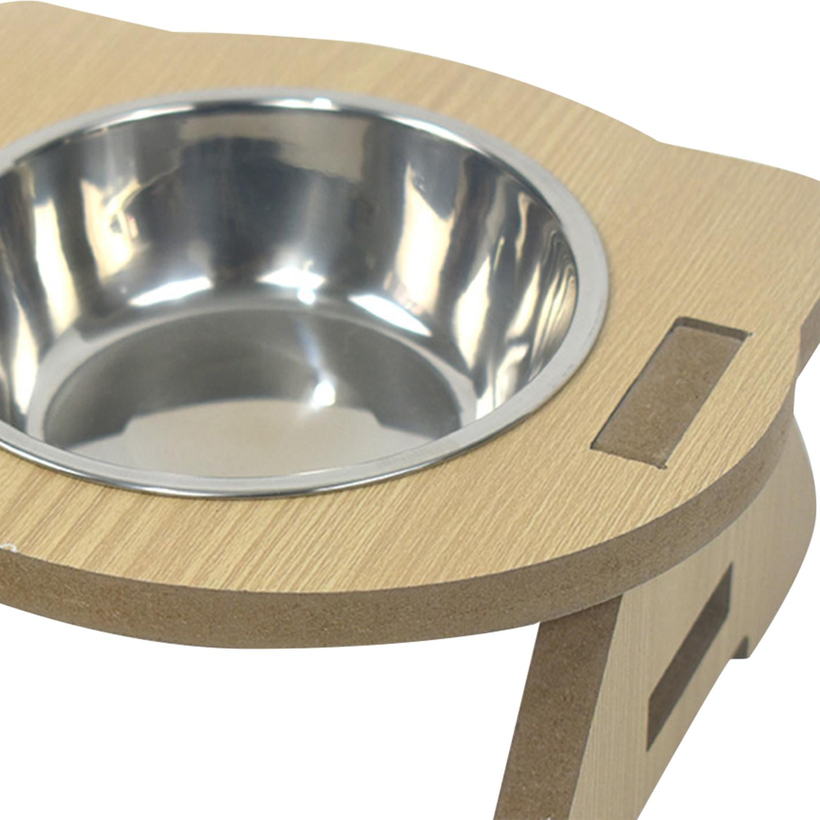 TOOYFUL Cat Bowl,Food and Water Pet Bowls,Raised,Portable,Stainless Steel,Pets Dish Feeding Bowl,Dog Cat Food Bowl,for Cats and Puppy single bowl