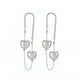 thumbnail image 2 of Pendientes de borlas Xihbxyly Pendientes geométricos largos de metal vintage, 2 of 6