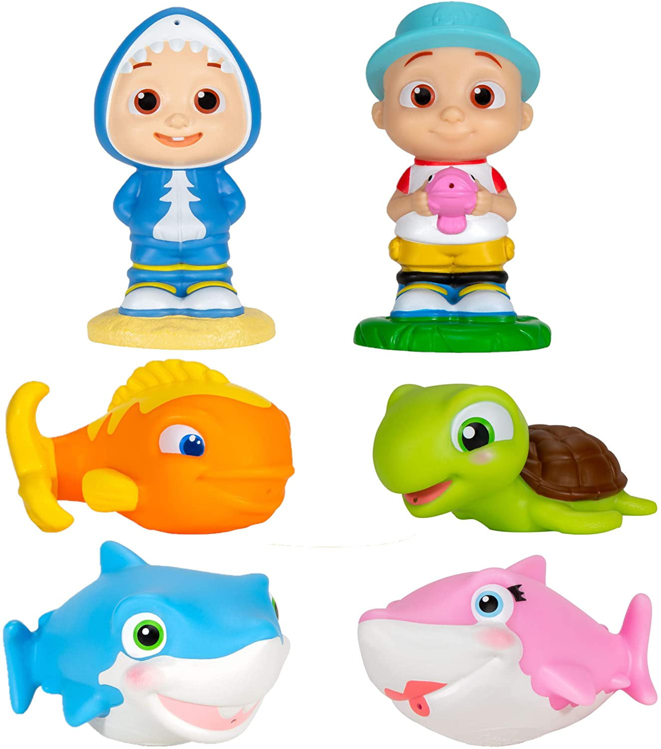 11 BATH TIME WATER SQUIRTERS 6 x SEA CREATURES & 5 x GARDEN THEME CHILDRENS TOYS