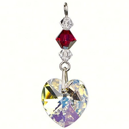 Flowers Suncatcher - Woodstock Chimes WOODBAJL Birthstone Angel Suncatcher July (Ruby)