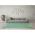 thumbnail image 3 of Ahgly Company Indoor Rectangle Oriental Light Blue Traditional Area Rugs, 5' x 7', 3 of 4