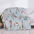 thumbnail image 4 of Throw Blanket for Couch - Cute Snowflake Dachshund Soft Comfy Lightweight Cozy Warm Throw Blanket, Fuzzy Plush Flannel Blanket & Throws for Sofa and Bed All Season, 4 of 8
