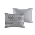 thumbnail image 5 of Farmhouse Cotton Bedding Sets Grey and Black Comforter with Jacquard Design for King/Cal King, 5 of 10