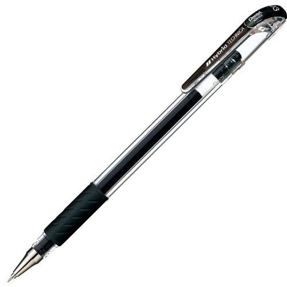 Pentel Arts Hybrid Technica 0.3 mm Pen, Ultra Fine Point, Black Ink 10-Pack KN103-A