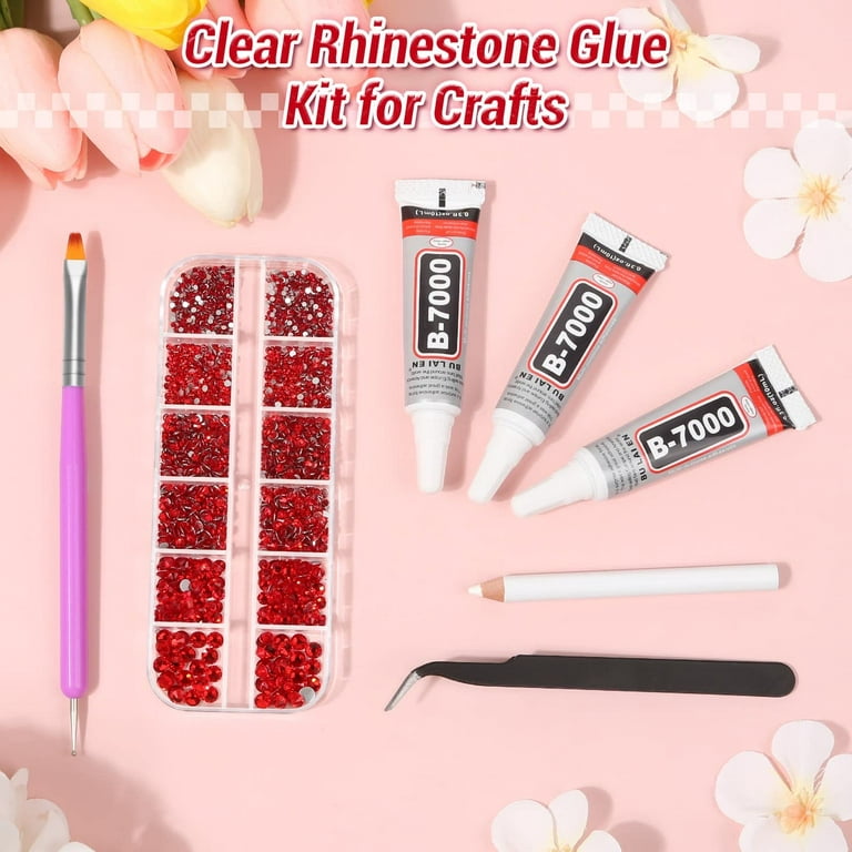 B7000 Glue Clear with Precision Tip, B-7000 Jewelry Glue Adhesive with  Rhinestone Dotting Too Review 