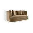 thumbnail image 3 of Meridian Furniture Alder Beige Velvet Loveseat, 3 of 16