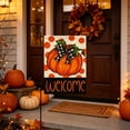 thumbnail image 5 of DefiDgd 12x18inch Bow Pumpkin Pattern Garden Flag,Double Sided Fall Yard Banner Decorative Flag for Thanksgiving Lawn Porch Patio Outdoor Garden Holiday Home Decoration(A), 5 of 6