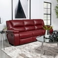 thumbnail image 2 of Camila Tapizada Motion Reclinable Sofá Rojo, 2 of 3