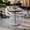 Dark Brown/Silver Base, variant on Flash Furniture 31.25" Round Indoor Outdoor Tabletop in Gray Faux Concrete with TopGuard HPL Technology and 18" Round Silver Cast Iron Table Base