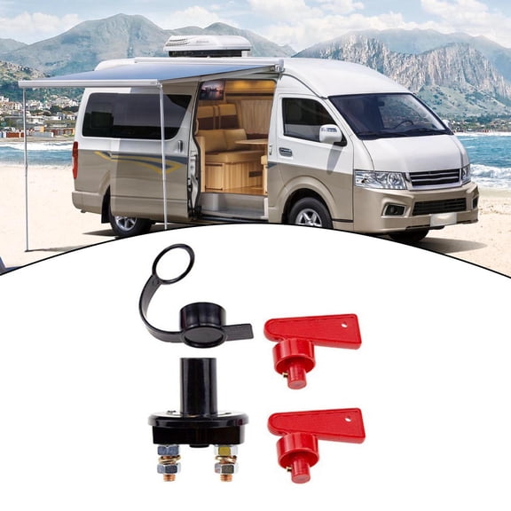QIFEI Battery Master Isolator Disconnect Cut Off Power Switch w/Key for Car Boat Truck