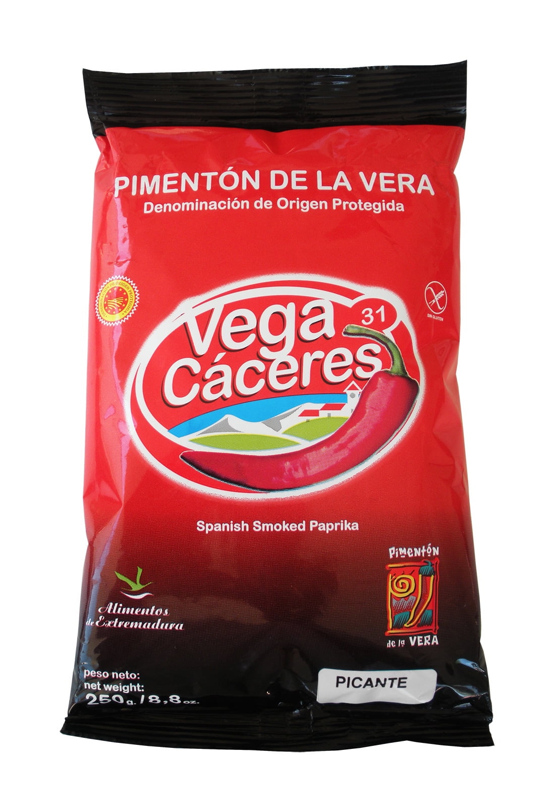 Spanish Smoked Paprika D.O. La Vera Pimenton from Spain (HOT) 8.8oz