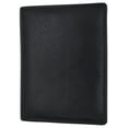 thumbnail image 4 of RFID Mens Genuine Leather Black Security Badge Holder Trifold Wallet, 4 of 12