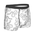 thumbnail image 2 of KLL Hand Drawn Snake Men's Cotton Boxer Briefs Underwear-Medium, 2 of 8