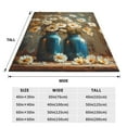 thumbnail image 3 of Fuzoiu Rustic Daisy Mason Jars Print Ultra-Soft Micro Fleece Blanket,All Seasons Flannel Throw, Lightweight Blanket for Bed, Sofa, Couch, Movie Night, Camping, and Travel-40"x30", 3 of 7