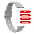 thumbnail image 4 of Correa De Reloj Pulsera de TPU Loopback Watchband para Samsung Galaxy Fit SM-R370 (Gris) Likrtyny Para estrenar, 4 of 6
