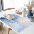 thumbnail image 3 of Blue Gold Marble Textured Placemats Set of 2, Watercolor Abstract Modern Art Table Mats Washable Heat-Resistant Non-Slip Place Mats for Kitchen Dinner Table Indoor Outdoor Decor,13x19 Inch, 3 of 9