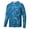 Blue.Wave, variant on TRYSIL Men UPF 50+ Hoodie Long Sleeve Shirt Fishing Sun Protection Workout Running Hiking with Pocket