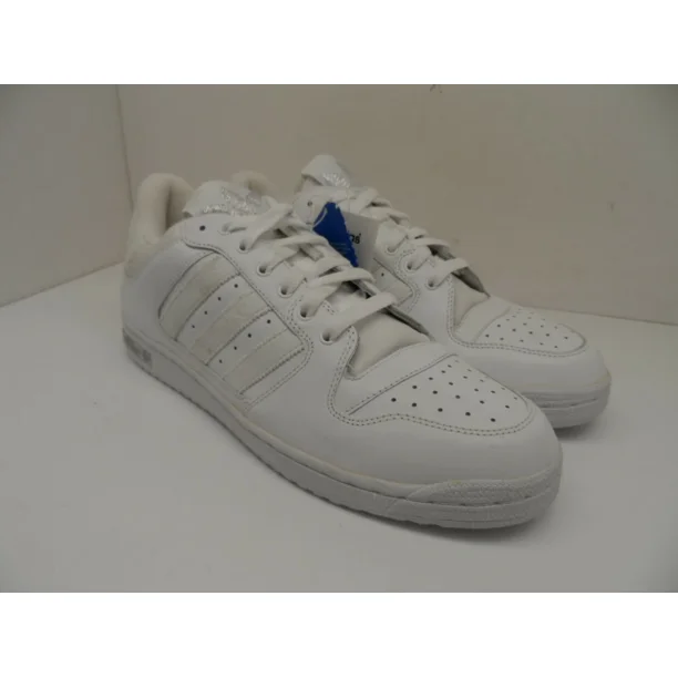 Adi - das Men's Decade Lo Leather Athletic Casual Shoes White/White Size 13M
