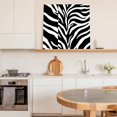 thumbnail image 5 of Framed Canvas Wall Art for Living Room Black Tiger Tattoo Pattern Wall Decor, Animal Fur Texture Aesthetic Paintings for Bedroom Office Kitchen Bathroom, Ready to Hang Artwork Wall Pictures 8x8 Inch, 5 of 9