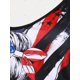 thumbnail image 3 of Top Cami de Talla Extra con Estampado de Bandera Americana Rosegal Camisetas sin mangas de talla grande, 3 of 5