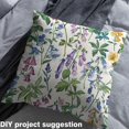 thumbnail image 3 of Erosebridal Purple Flowers Fabric By The Yard, Rustic Plants Indoor Outdoor Fabric, Blue Petals Cartoon Upholstery Fabric, Retro Chic Decorative Fabric For Woman Teens For Quilting Sewing, 2 Yards, 3 of 5