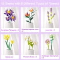 thumbnail image 2 of EMANNON Flower Bouquet Building Set - 13 Artificial Flowers Building Kit, 891pcs Building Blocks Toy for Kids and Adults, 2 of 8