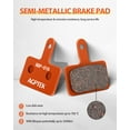 thumbnail image 4 of AGPTEK Bike Brake Pads 4 Pairs Disc Brake Pads for Bicycle, Compatible with Shimano B01S M515 M525 C501 C601 M415 M416 M485, 4 of 7