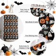 thumbnail image 6 of Shower Curtains for Bathroom-36"x72",Retro Halloween Ghost Pumpkin Waterproof Bath Curtain Grommet Shower Curtain Set with Hooks, 6 of 9
