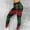 Green, variant on HOMBOM Womens Soft Leggings Green High Waist Tummy Control Yoga No Seam Leggings Fitness Christmas Pants for Ladies Sports