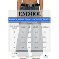thumbnail image 5 of EMMIOL Men's Wide Leg Jeans Y2K Vintage Relaxed Fit Jeans with Distressed Details Hip Hop Streetwear, 5 of 6