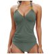 thumbnail image 1 of MKLEKYY Trajes De Baño Mujer 2 Piezas 2023 Women Bikini Set Leaf Printed Sleeveless Two Piece Beach Wear Hot Sexy Swimwears Tankinis Set, 1 of 6