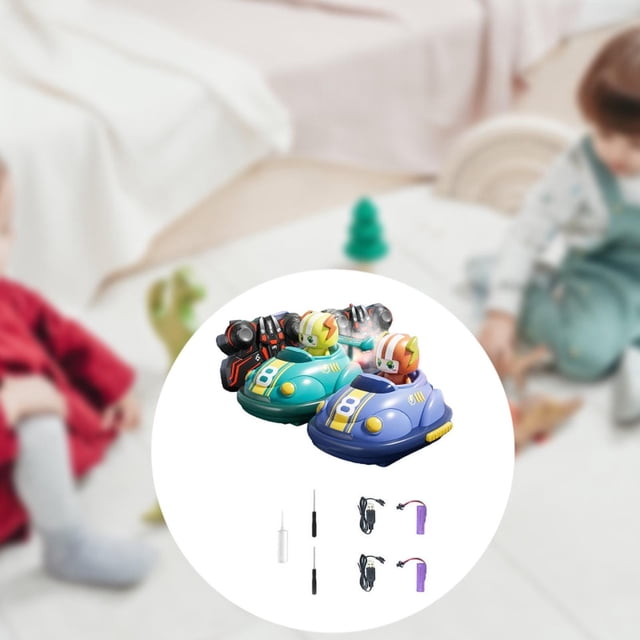 Juguetes de vehículos de choque para niños,Coche de choque de juguete con control remoto y luz y sonido,Coche de carreras RC de juguete para niños,coche de carreras de Sin fútbol