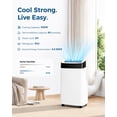 thumbnail image 6 of JoanKaren 10000 BTU Portable Air Conditioner w/ DIY Window Kit,Cools Room up to 450 Sq. ft,3-in-1 AC Unit with Cooling,Dehumidifier,Fan,Smart Floor Standing AC, 6 of 11