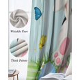 thumbnail image 3 of Easter Kitchen Curtains Spring Easter Eggs Bunny Teal Wooden Grain Cafe Short Curtains for Bathroom Blackout Window Curtain Grommet Small Window Treatment Drapes for Bedroom Living Room 42"x45"x2, 3 of 9