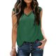thumbnail image 2 of Blusa superior de manga corta acampanada de color sólido de encaje casual de verano para mujer Pompotops  hkajfhjk471663, 2 of 8