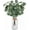 dark green, variant on simeccom 13.78" Artificial Eucalyptus Stems in Glass Vase with Faux Water - Fake Plant for Home Decor, Coffee Table Centerpiece, Office & Bathroom Greenery
