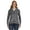Dark Smoke, variant on Ladies' Zen Full-Zip Fleece Hooded Sweatshirt - DARK SMOKE - S
