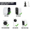 thumbnail image 5 of Adjustable Indoor/Outdoor Security Metal Wall Mount Compatible with Arlo Pro/Pro 2/Pro 3/Ultra/Ultra 2, & Others - Ring Stick Up Cam Battery, eufyCam E/2C (3 Pack, Black), 5 of 5