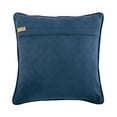 thumbnail image 3 of Toss Pillow Cover, Blue Pillow Cover, 22x22 inch (55x55 cm) Faux Leather, Textured Basket Weave Solid Color Club & Lounge Theme Pillows Cover, Modern Style - Blue Leather Weave, 3 of 3