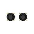 thumbnail image 3 of Clara Pucci 2Ct Natural Onyx Round Cut VVS1 Screw Back Stud 18k Solid hypoallergenic Gold Designer Earrings For July, 3 of 7