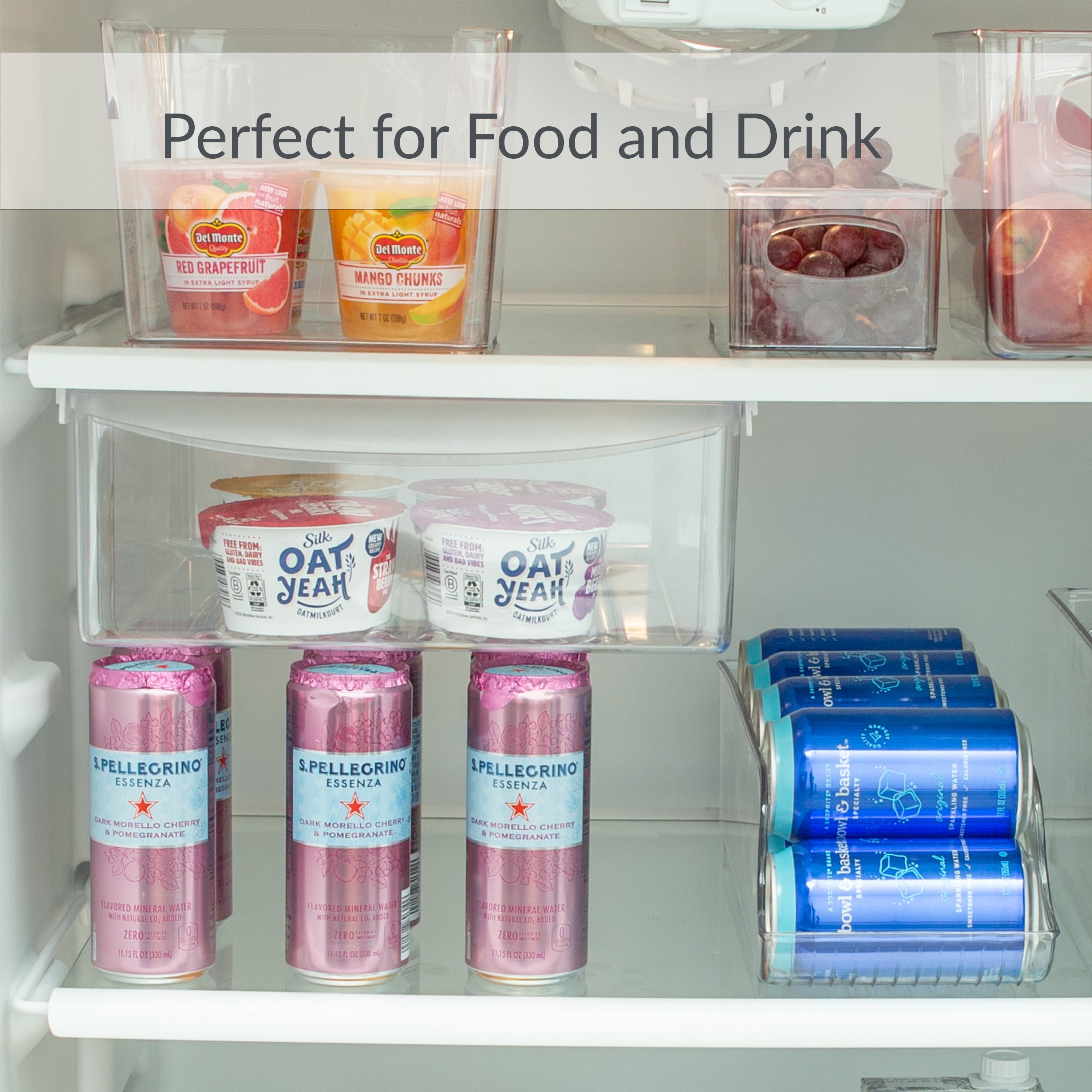 Simplify Medium Horizontal Cabinet Organizer, Clear, 8.5" x 7.5" x 6"