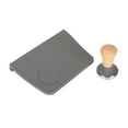 thumbnail image 3 of Tamper Mat, Flat Base Ergonomical Corner Tampering Mat Soft 90 Degree Corner Silicone Easy To Clean  For Coffee Making Gray Dia 51mm, 3 of 8