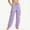 Purple plus size cargo pants a1, variant on Cagogo Women Plus Size Cargo Pants Drawstring Loose Long Pants Casual Sporty Hiking Yoga Athletic Lounge Activewear, Khaki 4XL