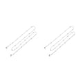 thumbnail image 2 of Decodeary Glasses Chain String Decorative Supplies Lightweight Decoration silver 2Set, 2 of 6