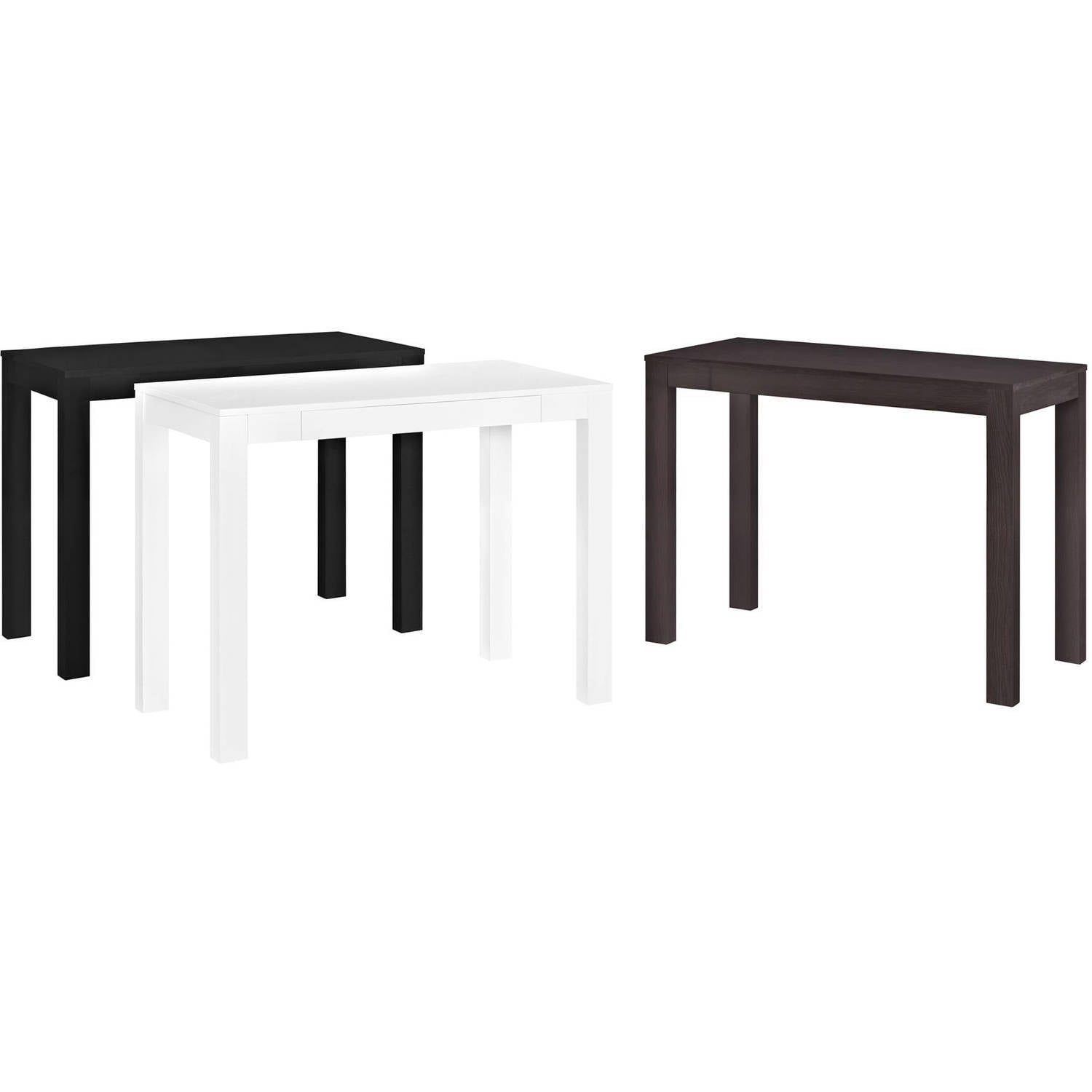 Mainstays Parsons Desk With Drawer Multiple Colors Com