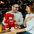 thumbnail image 6 of 11.8" Teddy Bear with Heart, Soft Plush Bear Doll Stuffed Animal Toys, Valentine's Day Gifts for Her/Girlfriend Lover Mom, Party Favors Home Decor, 6 of 9
